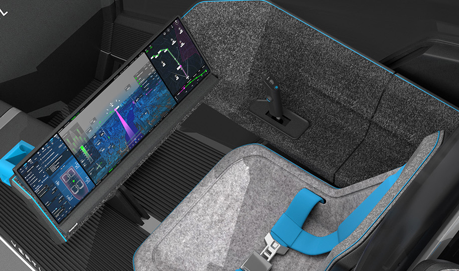 VA-X4 pilot interior. VA-X4 pilot interior.